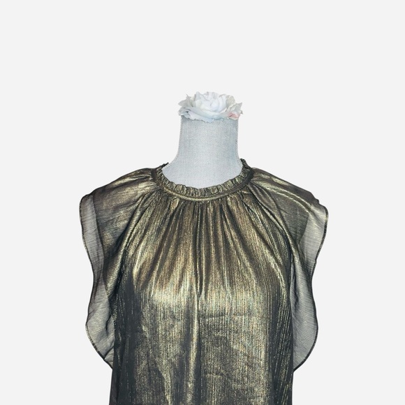 Ann Taylor LOFT Shimmer
Flutter Sleeve Shell Top M - Picture 7 of 14